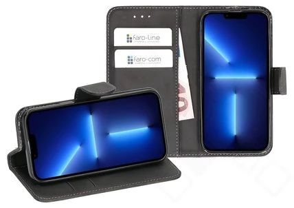 Klapp-Tasche Klassik (Book Style) Apple iPhone 13 Pro schwarz - Schutzhülle