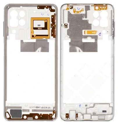 Samsung M325 Galaxy M32 Mittel Gehäuse (Rahmen) weiß