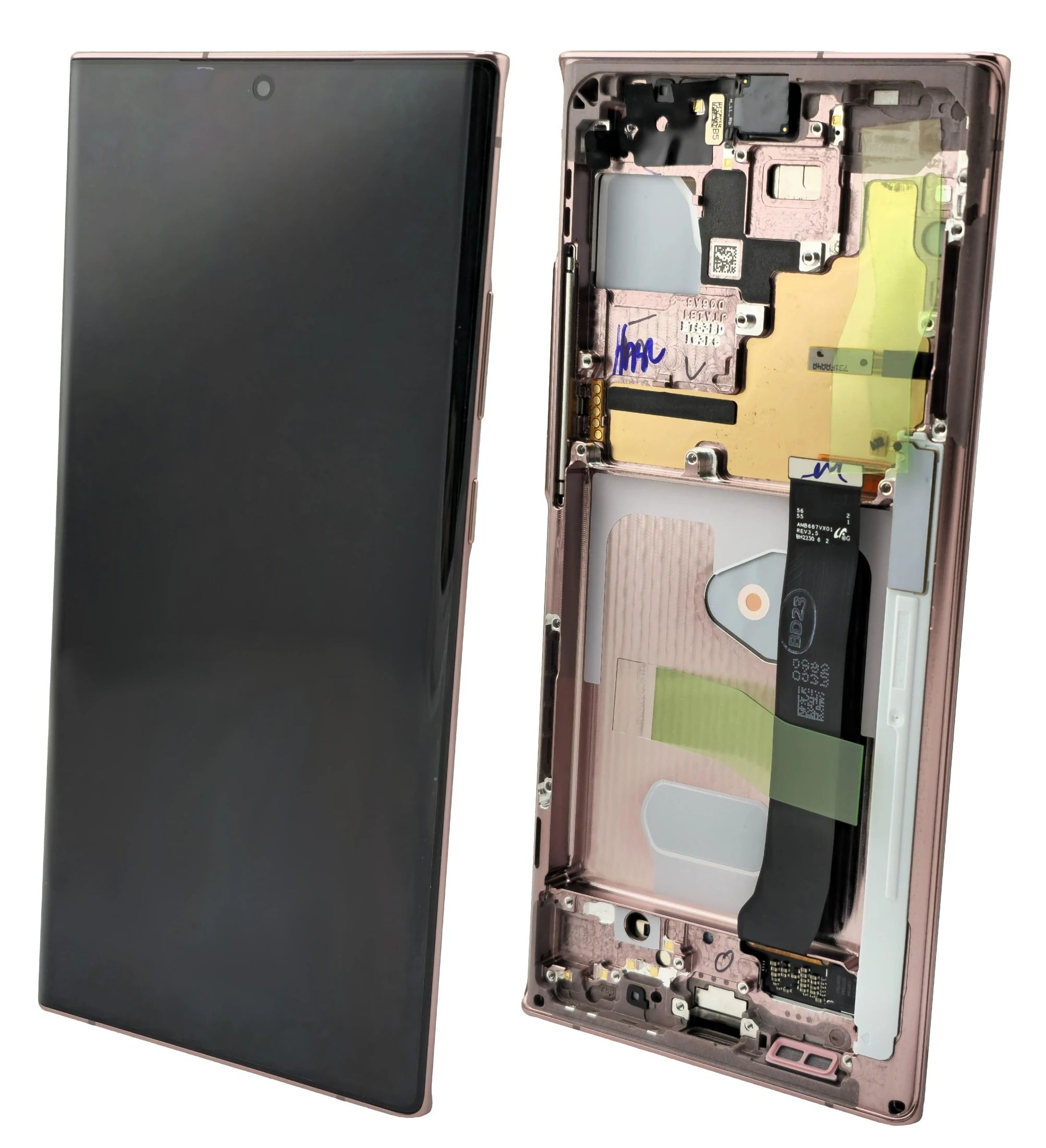 Samsung N986 Galaxy Note 20 Ultra Display mit Touchscreen gold