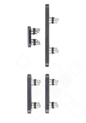 Apple iPhone 16 Pro / Plus Seitentasten Set schwarz