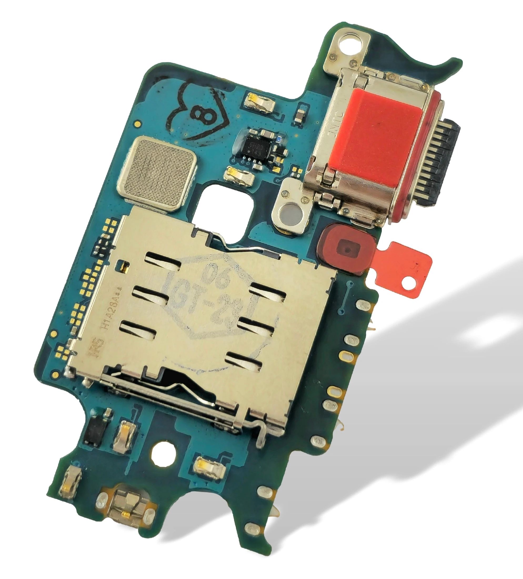 Samsung S901B Galaxy S22 USB Typ C Anschluss (Ladebuchse) + Sim Karten Leser