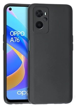 Silikon / TPU Hülle Oppo A77 5G in candy schwarz - Schutzhülle