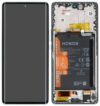 Honor Magic5 Lite 5G Display mit Touchscreen grün