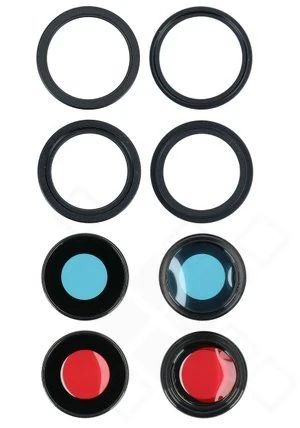 Apple iPhone 15 / 15 Plus Blende + Kamerascheibe (Glas) schwarz