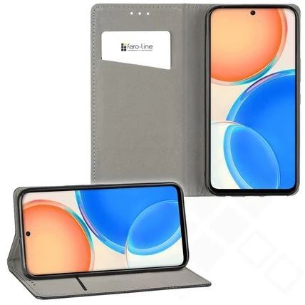 Klapp-Tasche (Book Style) ultra dünn Honor X8 classy schwarz - Schutzhülle