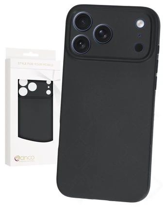 Silikon / TPU Hülle Apple iPhone 17 Pro Max in candy schwarz - Schutzhülle