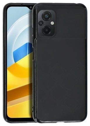 Silikon / TPU Hülle Xiaomi Poco M5 in candy schwarz - Schutzhülle