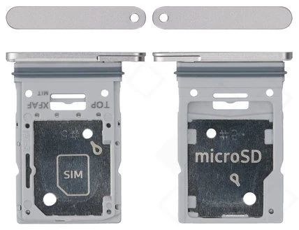 Samsung Galaxy Tab S9 FE+ Sim / SD Karten Halter (Halterung) silber X616