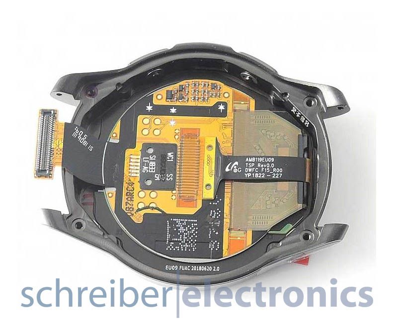 Samsung R810 / R815 Galaxy Watch 42mm Display mit Touchscreen schwarz