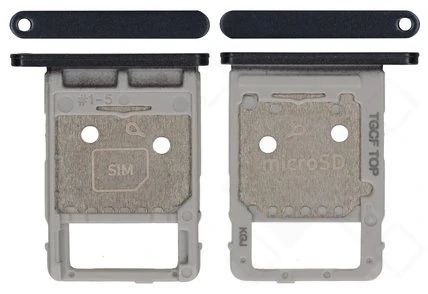 Samsung T736 Galaxy Tab S7 FE Sim Karten + SD Speicherkarten Halter (Halterung) schwarz