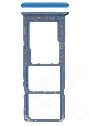 Samsung M127 Galaxy M12 Sim / SD Karten Halter (Halterung) blau