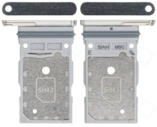 Samsung S918B Galaxy S23 Ultra Sim Karten Halter (Halterung) cream