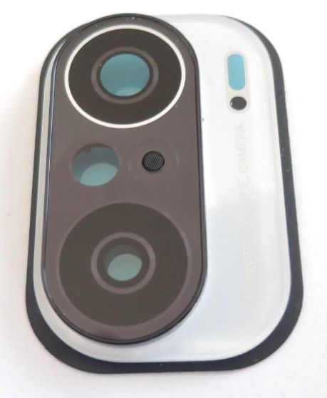 Xiaomi Mi 11i Kamera Gehäuse (Blende) mit Scheibe frosty white (weiß)