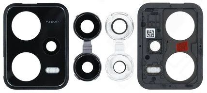 Xiaomi Redmi Note 12 Pro 5G Kamerascheibe (Glas) schwarz + Gehäuse