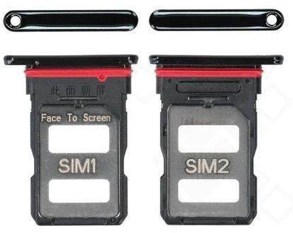 Xiaomi Mi 11i Sim Karten Halter (Halterung) cosmic black (schwarz)