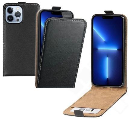 Klapp-Tasche Klassik (Book Style) Apple iPhone 13 Pro Max schwarz - Schutzhülle