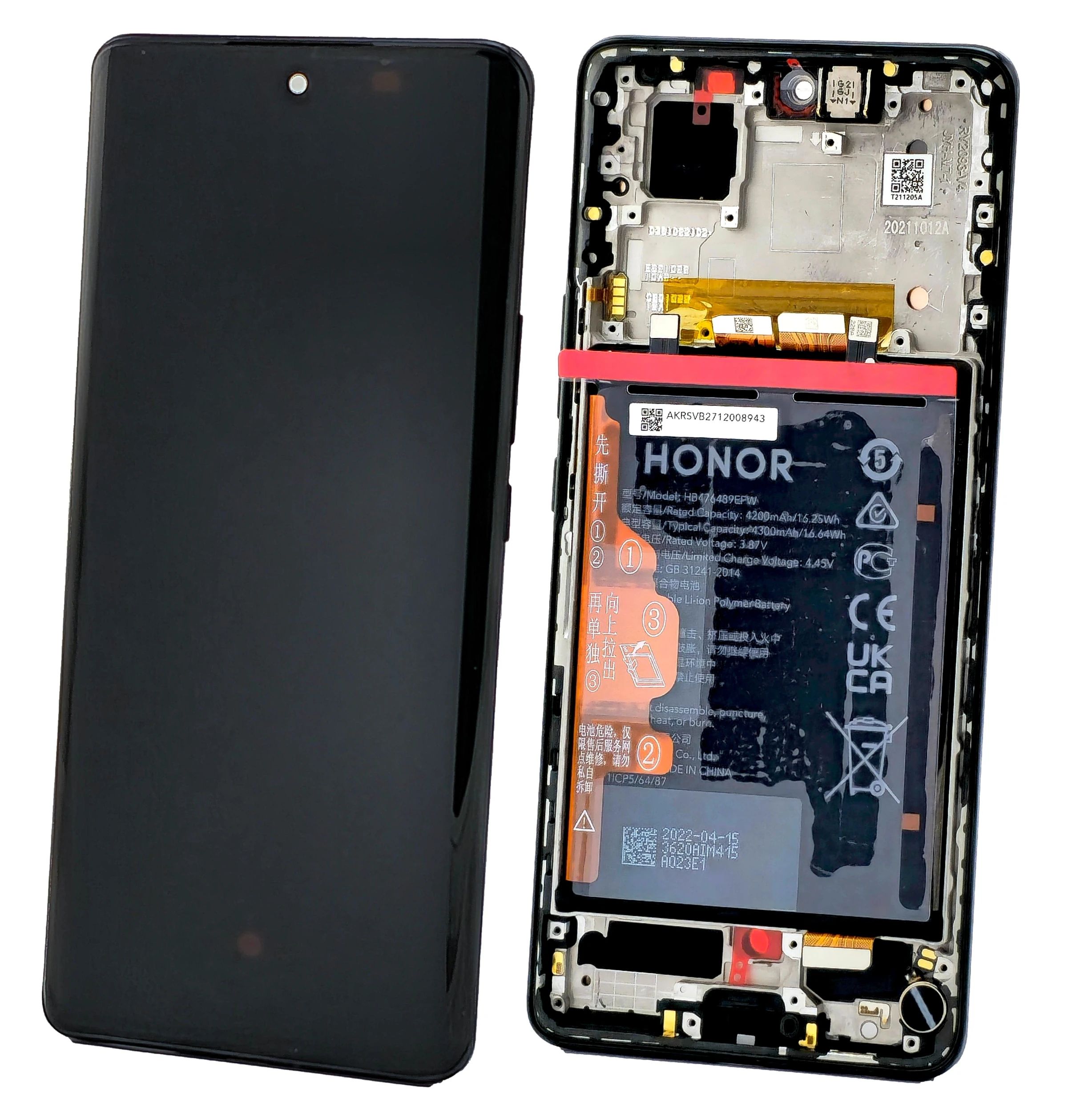 Honor 50 Display mit Touchscreen schwarz (midnight black)