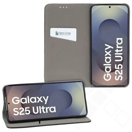 Klapp-Tasche Klassik (Book Style) Samsung Galaxy S25 Ultra schwarz - Schutzhülle
