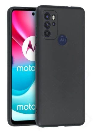 Silikon / TPU Hülle Motorola Moto G60s in candy schwarz - Schutzhülle