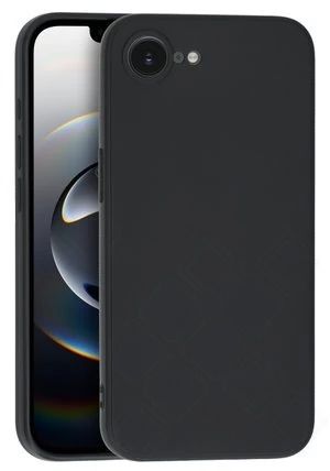 Silikon / TPU Hülle Apple iPhone 16e in candy schwarz - Schutzhülle