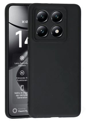 Silikon / TPU Hülle Xiaomi 14T Pro in candy schwarz - Schutzhülle
