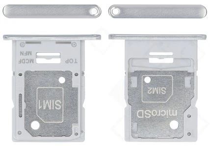 Samsung Galaxy M34 Sim Karten Halter (Halterung) silber