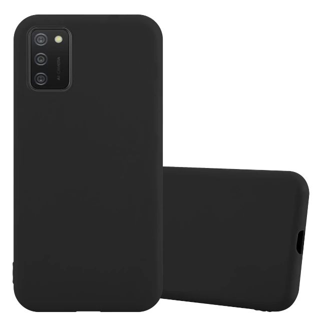 Silikon / TPU Hülle Samsung A037 Galaxy A03s in candy schwarz - Schutzhülle
