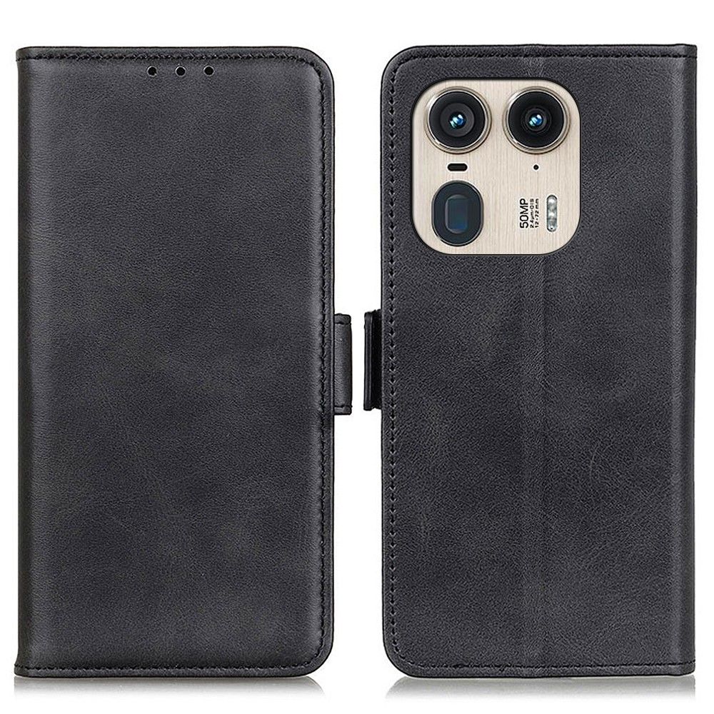 Klapp-Tasche Klassik (Book Style) Motorola Edge 50 Ultra schwarz - Schutzhülle