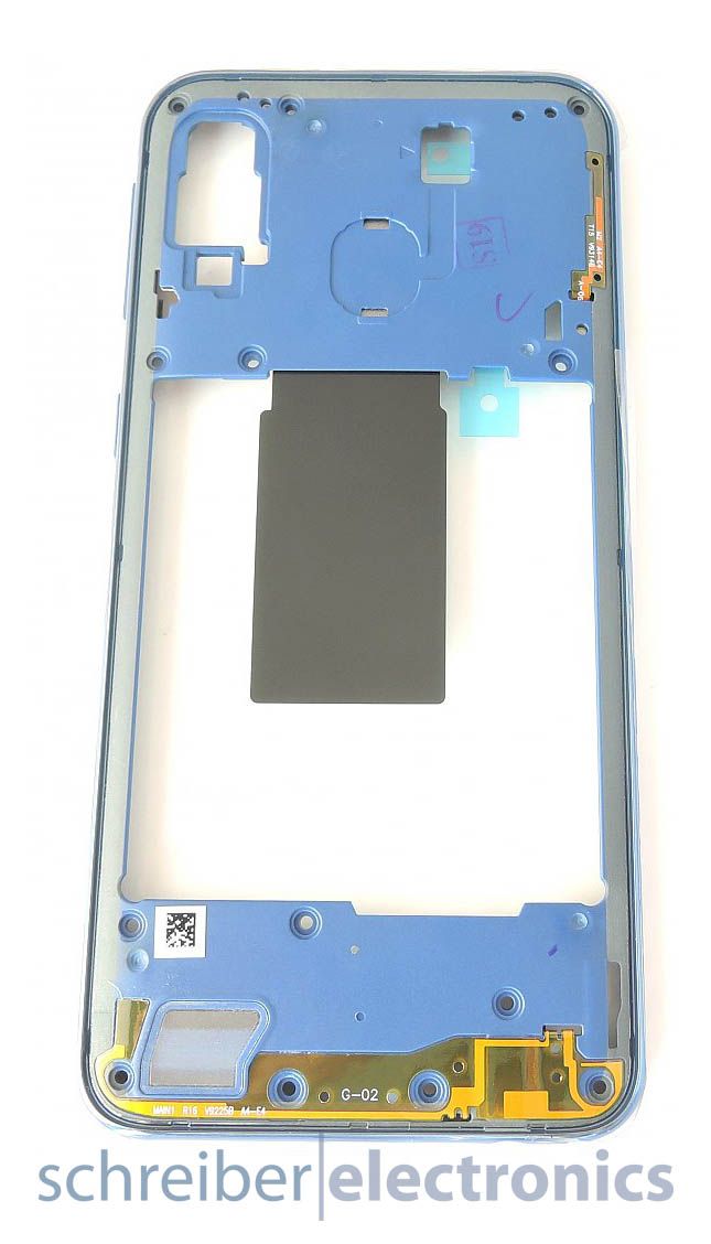 Samsung A405 Galaxy A40 Mittelgehäuse (Rahmen) blau