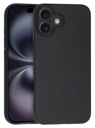 Silikon / TPU Hülle Apple iPhone 16 Plus in candy schwarz - Schutzhülle