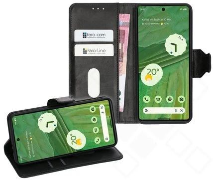 Klapp-Tasche Klassik (Book Style) Google Pixel 7 schwarz - Schutzhülle