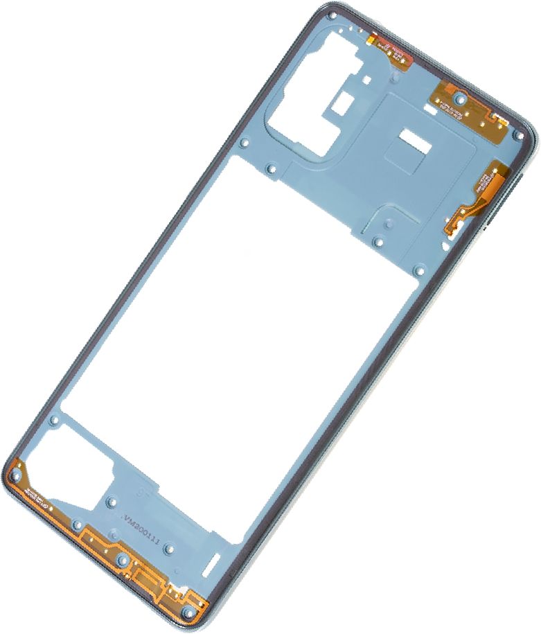 Samsung A715 Galaxy A71 Mittelgehäuse Cover blau