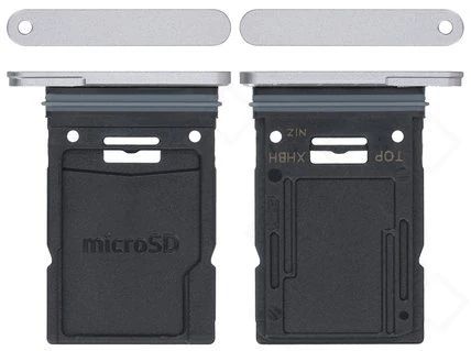 Samsung Galaxy Tab SD Karten Halter silber S10+ Plus / Ultra X820 X926