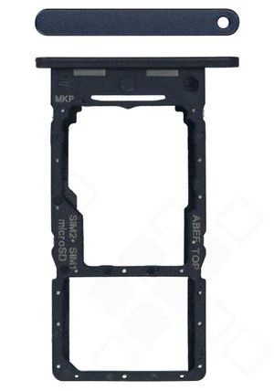 Samsung A256B Galaxy A25 5G Sim / SD Karten Halter (Halterung) aura blau