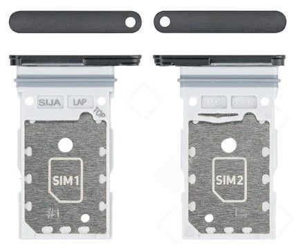 Samsung Galaxy S22 / Plus Sim Karten Halter (Halterung) graphite S901B S906B