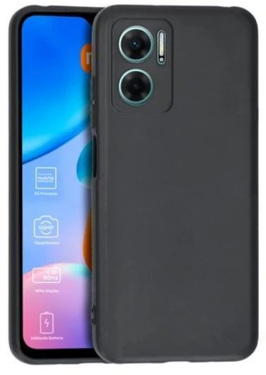 Silikon / TPU Hülle Xiaomi Redmi 10 5G in candy schwarz - Schutzhülle