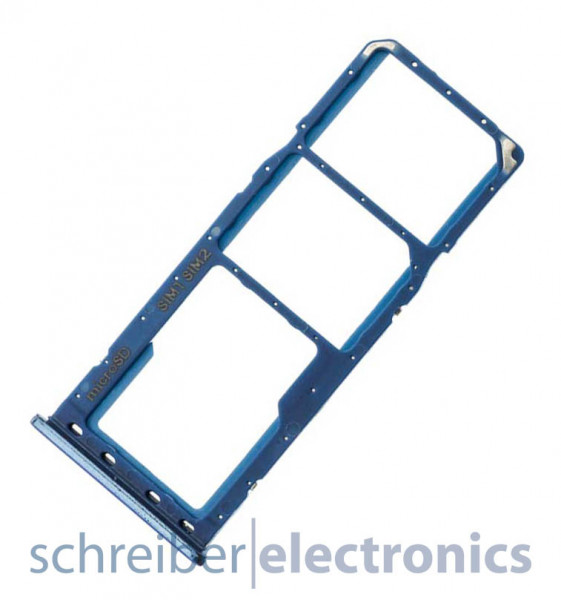 Samsung Simkarten / Speicherkarten Halter Dual blau A305 A505 Galaxy A30 A50
