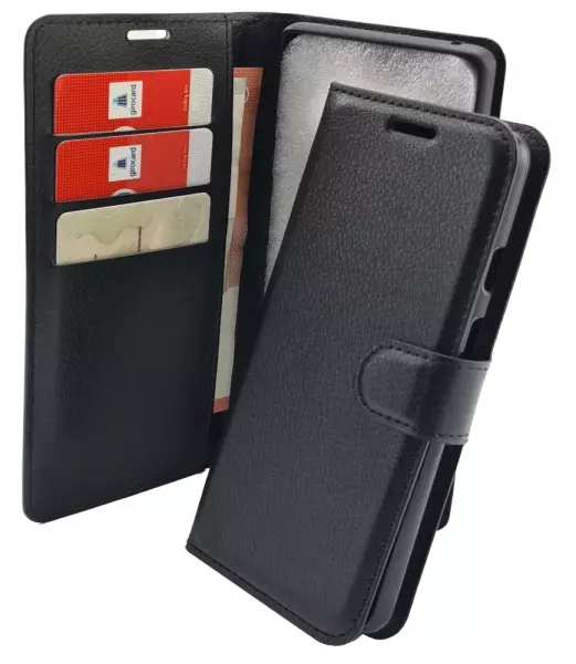 Klapp-Tasche Klassik (Book Style) Xiaomi Redmi Note 10 / 10S schwarz - Schutzhülle
