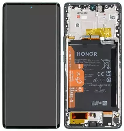 Honor Magic5 Lite 5G Display mit Touchscreen grün