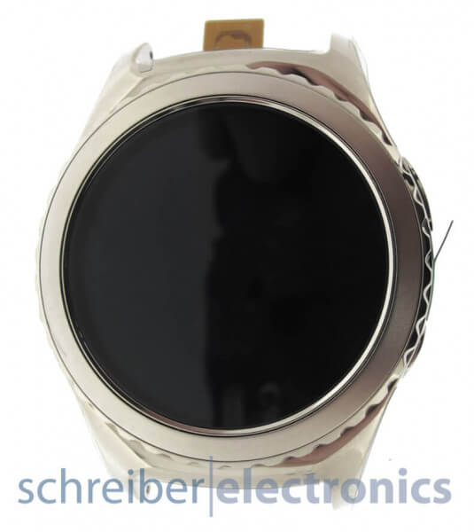 Samsung R732 Gear S2 Classic Display mit Touchscreen Platin silber