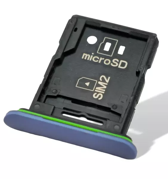 Sony Xperia 10 III Sim / SD Karten Halter (Halterung) blau XQ-BT52