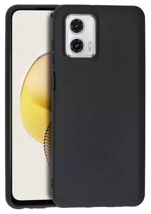 Silikon / TPU Hülle Motorola Moto G73 5G in candy schwarz - Schutzhülle