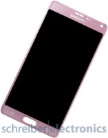 Samsung N910F Galaxy Note 4 Display mit Touchscreen pink