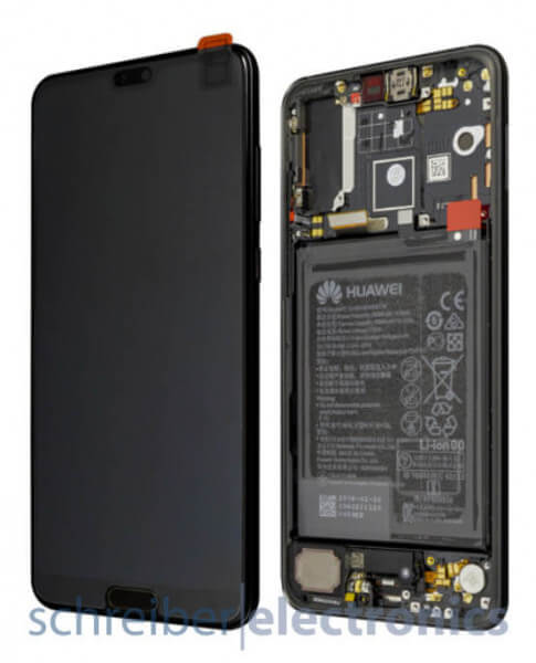 Huawei P20 Pro / Dual Display mit Touchscreen (komplett) schwarz