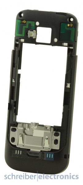 Nokia C5-00 Mittelgehäuse Backcover schwarz