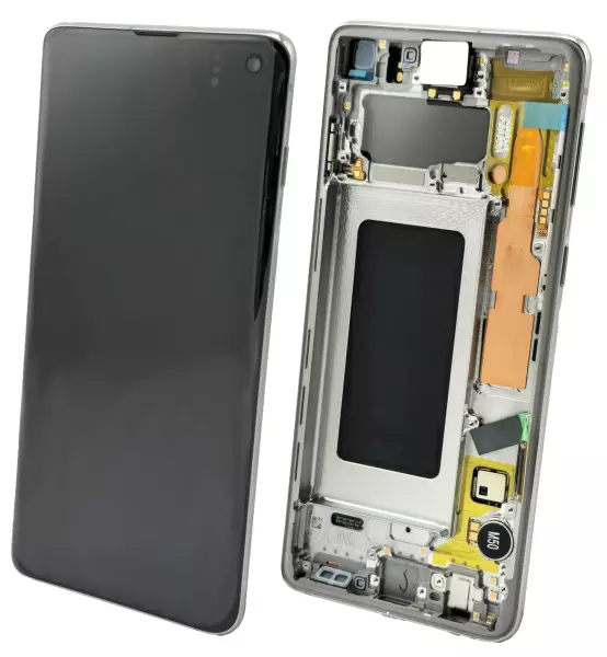 Samsung G973 Galaxy S10 Display mit Touchscreen Prism weiß