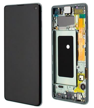 Samsung G973 Galaxy S10 Display mit Touchscreen Prism grün