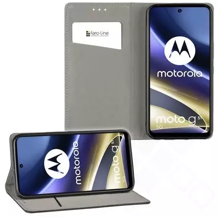 Klapp-Tasche Klassik (Book Style) Motorola Moto G51 5G schwarz - Schutzhülle