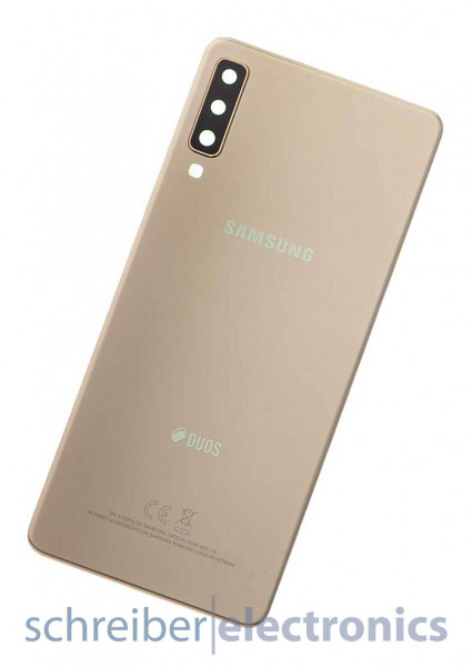 Samsung A750 Galaxy A7 (2018) DUOS Akkudeckel (Rückseite) gold