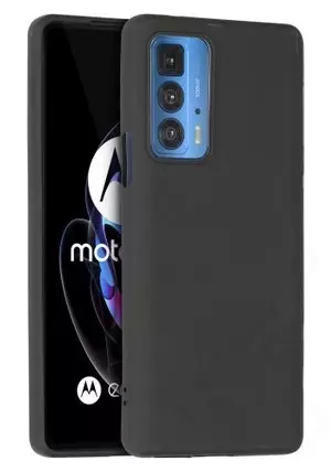Silikon / TPU Hülle Motorola Edge 20 Pro in candy schwarz - Schutzhülle